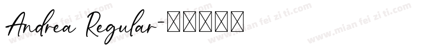 Andrea Regular字体转换